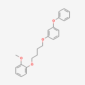 molecular formula C23H24O4 B3937328 1-methoxy-2-[4-(3-phenoxyphenoxy)butoxy]benzene 