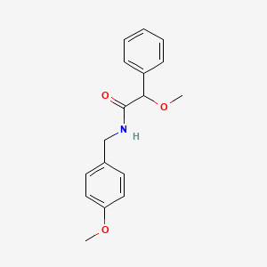 molecular formula C17H19NO3 B3937353 2-methoxy-N-(4-methoxybenzyl)-2-phenylacetamide 