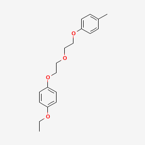 molecular formula C19H24O4 B3937365 1-ethoxy-4-{2-[2-(4-methylphenoxy)ethoxy]ethoxy}benzene 