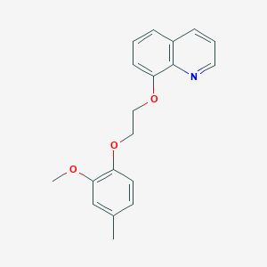 molecular formula C19H19NO3 B3937380 8-[2-(2-methoxy-4-methylphenoxy)ethoxy]quinoline 