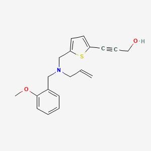 molecular formula C19H21NO2S B3937423 3-(5-{[allyl(2-methoxybenzyl)amino]methyl}-2-thienyl)prop-2-yn-1-ol 