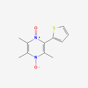 molecular formula C11H12N2O2S B3937434 2,3,5-trimethyl-6-(2-thienyl)pyrazine 1,4-dioxide 