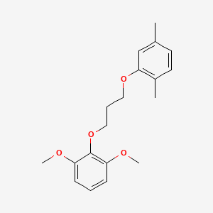 molecular formula C19H24O4 B3937474 2-[3-(2,5-dimethylphenoxy)propoxy]-1,3-dimethoxybenzene 