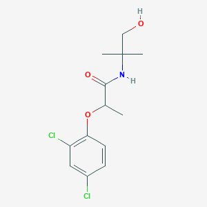 molecular formula C13H17Cl2NO3 B3937587 2-(2,4-dichlorophenoxy)-N-(2-hydroxy-1,1-dimethylethyl)propanamide 
