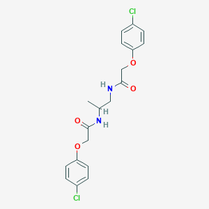 molecular formula C19H20Cl2N2O4 B3937609 N,N'-1,2-propanediylbis[2-(4-chlorophenoxy)acetamide] 
