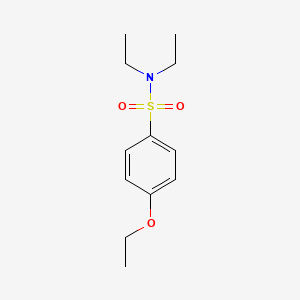 molecular formula C12H19NO3S B3937636 4-ethoxy-N,N-diethylbenzenesulfonamide 