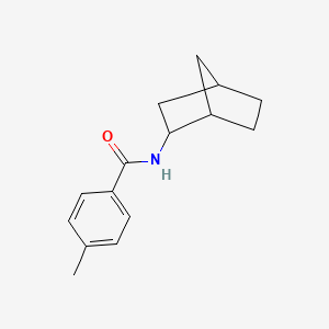 molecular formula C15H19NO B3937663 N-bicyclo[2.2.1]hept-2-yl-4-methylbenzamide 