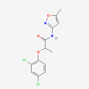 molecular formula C13H12Cl2N2O3 B3937699 2-(2,4-dichlorophenoxy)-N-(5-methyl-3-isoxazolyl)propanamide 