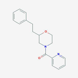 molecular formula C18H20N2O2 B3937752 2-(2-phenylethyl)-4-(2-pyridinylcarbonyl)morpholine 