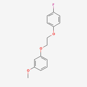 molecular formula C15H15FO3 B3937862 1-[2-(4-fluorophenoxy)ethoxy]-3-methoxybenzene 