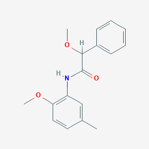 molecular formula C17H19NO3 B3937911 2-methoxy-N-(2-methoxy-5-methylphenyl)-2-phenylacetamide 