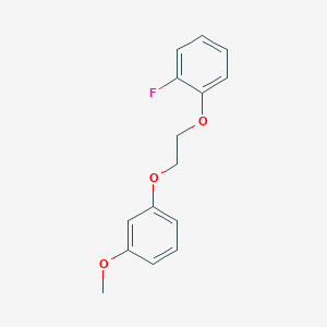 molecular formula C15H15FO3 B3937928 1-fluoro-2-[2-(3-methoxyphenoxy)ethoxy]benzene 