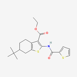 ethyl 6-tert-butyl-2-[(2-thienylcarbonyl)amino]-4,5,6,7-tetrahydro-1-benzothiophene-3-carboxylate