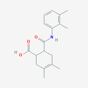 molecular formula C18H23NO3 B3938112 6-{[(2,3-dimethylphenyl)amino]carbonyl}-3,4-dimethyl-3-cyclohexene-1-carboxylic acid 