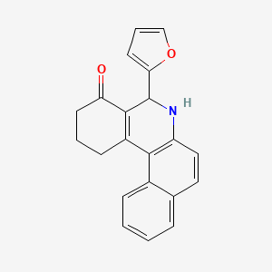 molecular formula C21H17NO2 B3938177 5-(2-furyl)-2,3,5,6-tetrahydrobenzo[a]phenanthridin-4(1H)-one 