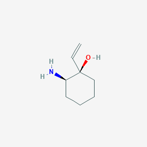 B039382 (1R,2R)-2-Amino-1-ethenylcyclohexan-1-ol CAS No. 123719-60-8