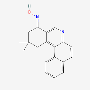 molecular formula C19H18N2O B3938276 2,2-dimethyl-2,3-dihydrobenzo[a]phenanthridin-4(1H)-one oxime 