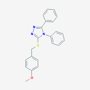 4-{[(4,5-diphenyl-4H-1,2,4-triazol-3-yl)sulfanyl]methyl}phenyl methyl ether