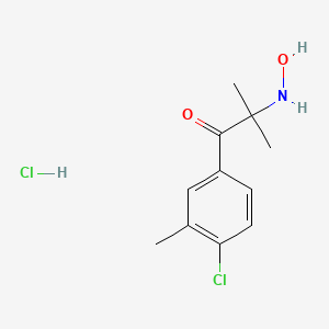 1-(4-chloro-3-methylphenyl)-2-(hydroxyamino)-2-methyl-1-propanone hydrochloride