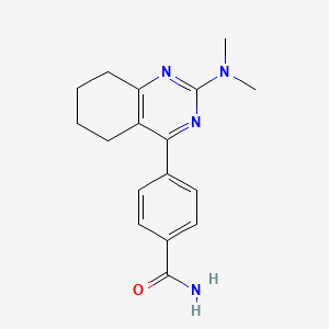 4-[2-(dimethylamino)-5,6,7,8-tetrahydroquinazolin-4-yl]benzamide