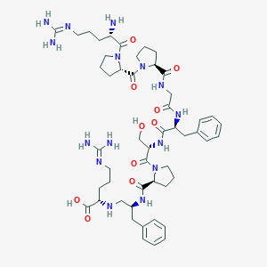 molecular formula C50H75N15O10 B039384 Bradykinin, phe(8)-psi-CH2NH-arg(9)- CAS No. 118122-39-7