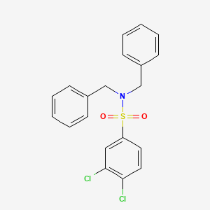 molecular formula C20H17Cl2NO2S B3938402 N,N-dibenzyl-3,4-dichlorobenzenesulfonamide 