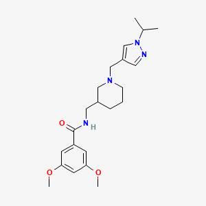 N-({1-[(1-isopropyl-1H-pyrazol-4-yl)methyl]-3-piperidinyl}methyl)-3,5-dimethoxybenzamide