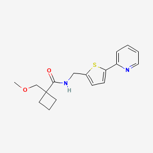 molecular formula C17H20N2O2S B3938537 1-(methoxymethyl)-N-[(5-pyridin-2-yl-2-thienyl)methyl]cyclobutanecarboxamide 