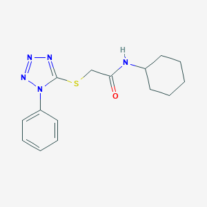 N-CYCLOHEXYL-2-[(1-PHENYL-1H-1,2,3,4-TETRAZOL-5-YL)SULFANYL]ACETAMIDE