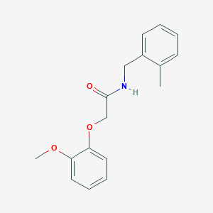molecular formula C17H19NO3 B3938574 2-(2-methoxyphenoxy)-N-(2-methylbenzyl)acetamide 