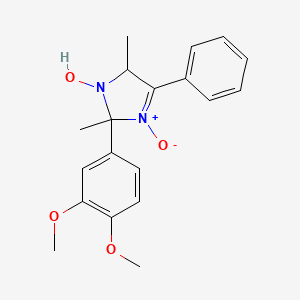 molecular formula C19H22N2O4 B3938577 2-(3,4-dimethoxyphenyl)-2,5-dimethyl-4-phenyl-2,5-dihydro-1H-imidazol-1-ol 3-oxide 