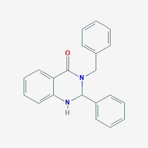 molecular formula C21H18N2O B393860 3-benzyl-2-phenyl-2,3-dihydro-4(1H)-quinazolinone CAS No. 16285-33-9