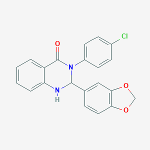 2-(1,3-Benzodioxol-5-yl)-3-(4-chlorophenyl)-1,2-dihydroquinazolin-4-one