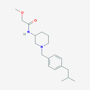 molecular formula C19H30N2O2 B3938631 N-[1-(4-isobutylbenzyl)-3-piperidinyl]-2-methoxyacetamide 