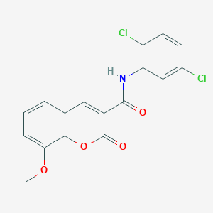 molecular formula C17H11Cl2NO4 B3938690 N-(2,5-dichlorophenyl)-8-methoxy-2-oxo-2H-chromene-3-carboxamide 
