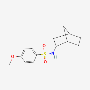 molecular formula C14H19NO3S B3938714 N-bicyclo[2.2.1]hept-2-yl-4-methoxybenzenesulfonamide 