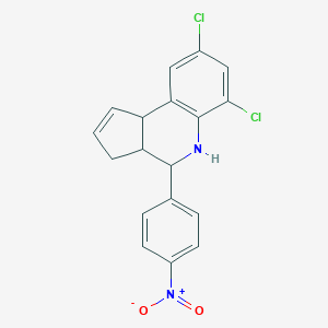 6,8-dichloro-4-(4-nitrophenyl)-3a,4,5,9b-tetrahydro-3H-cyclopenta[c]quinoline