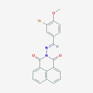 2-[(3-bromo-4-methoxybenzylidene)amino]-1H-benzo[de]isoquinoline-1,3(2H)-dione