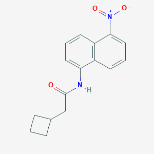 molecular formula C16H16N2O3 B393878 2-cyclobutyl-N-(5-nitronaphthalen-1-yl)acetamide CAS No. 311786-98-8