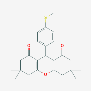 molecular formula C24H28O3S B393881 3,3,6,6-tetramethyl-9-[4-(methylsulfanyl)phenyl]-3,4,5,6,7,9-hexahydro-1H-xanthene-1,8(2H)-dione 