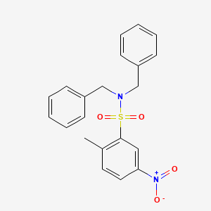 molecular formula C21H20N2O4S B3938902 N,N-dibenzyl-2-methyl-5-nitrobenzenesulfonamide 