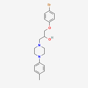 molecular formula C20H25BrN2O2 B3938912 1-(4-bromophenoxy)-3-[4-(4-methylphenyl)-1-piperazinyl]-2-propanol 