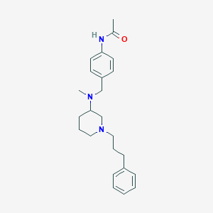 molecular formula C24H33N3O B3938926 N-[4-({methyl[1-(3-phenylpropyl)-3-piperidinyl]amino}methyl)phenyl]acetamide 