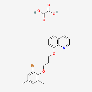 molecular formula C22H22BrNO6 B3938934 8-[3-(2-bromo-4,6-dimethylphenoxy)propoxy]quinoline oxalate 