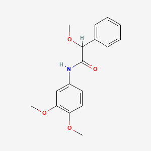 molecular formula C17H19NO4 B3938965 N-(3,4-dimethoxyphenyl)-2-methoxy-2-phenylacetamide 
