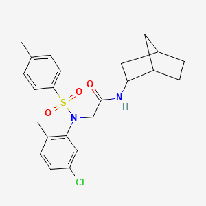 N~1~-bicyclo[2.2.1]hept-2-yl-N~2~-(5-chloro-2-methylphenyl)-N~2~-[(4-methylphenyl)sulfonyl]glycinamide
