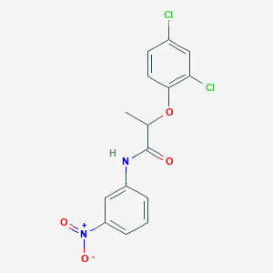 molecular formula C15H12Cl2N2O4 B3938991 2-(2,4-dichlorophenoxy)-N-(3-nitrophenyl)propanamide 