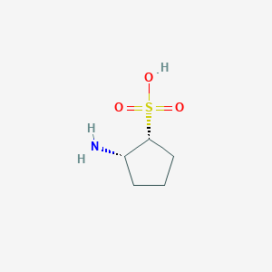 molecular formula C5H11NO3S B039390 (1R,2S)-2-aminocyclopentane-1-sulfonic acid CAS No. 114850-07-6