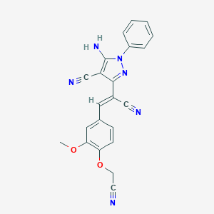 5-amino-3-{1-cyano-2-[4-(cyanomethoxy)-3-methoxyphenyl]vinyl}-1-phenyl-1H-pyrazole-4-carbonitrile