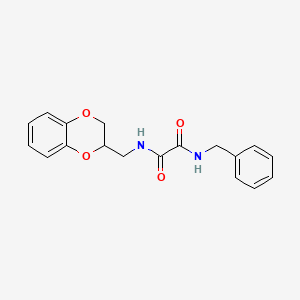molecular formula C18H18N2O4 B3939061 N-benzyl-N'-(2,3-dihydro-1,4-benzodioxin-2-ylmethyl)ethanediamide 